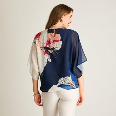 Imagen 2 del producto Túnica Azul Liviana de Manga Corta