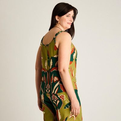 Imagen 2 del producto Blusa Verde Sin Mangas No Elasticado Calce Normal