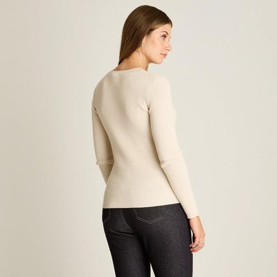Imagen 2 del producto Sweater Arena Escote V con Cut Out