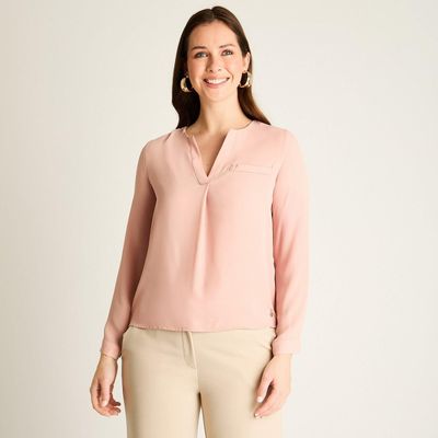 Imagen 1 del producto Blusa Rosada con Escote V