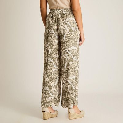 Imagen 2 del producto Pantalón Sport Verde Palazzo No Elasticado Calce Normal