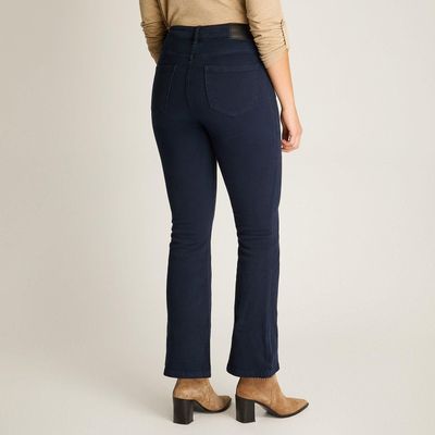 Imagen 2 del producto Jeans Azul Mini Flare de Tiro Medio con Cinco Bolsillos