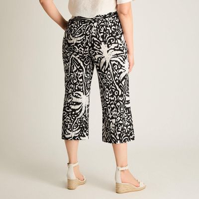 Imagen 2 del producto Pantalón Sport Negro Culotte Elasticidad Media Calce Holgado