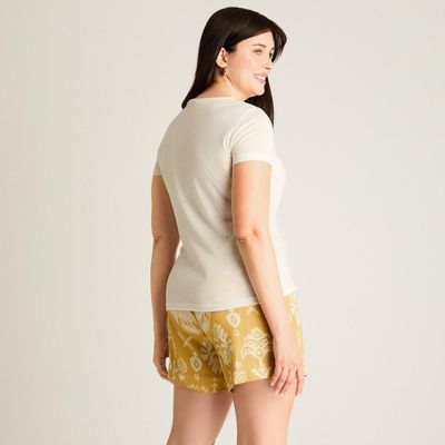 Imagen 2 del producto Polera Crudo Escote V Manga Corta