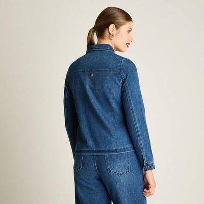 Imagen 2 del producto Chaqueta Denim Azul con Bolsillos