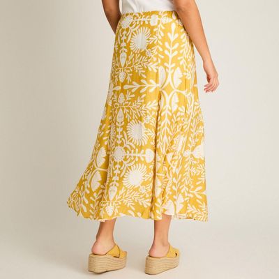 Imagen 2 del producto Falda Mostaza Maxi No Elasticado Calce Normal