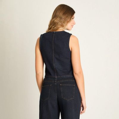 Imagen 2 del producto Chaleco Mezclilla Azul Oscuro