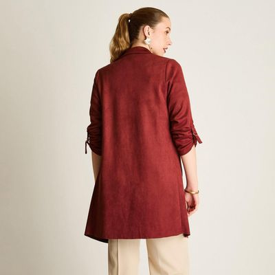 Imagen 2 del producto Chaqueta Rojo Manga Larga Elasticidad Nula Sin Forro Calce Normal Tela Bonded