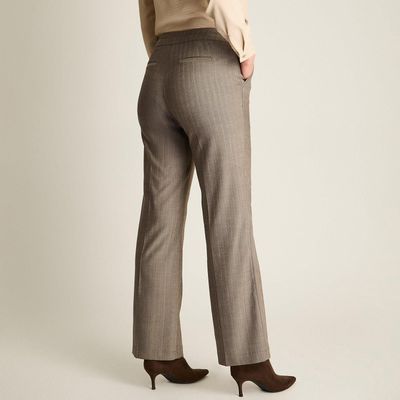 Imagen 2 del producto Pantalón Formal Gris Recto con Aplicación de Botones en Pretina