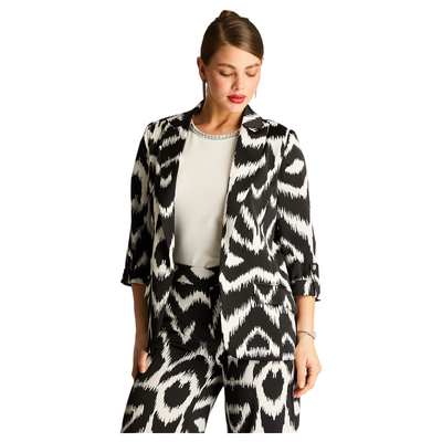 Blazer Crudo Estampado Zebra