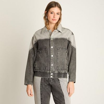 Casaca Mezclilla Gris