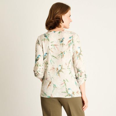 Imagen 2 del producto Polera Verde Estampada