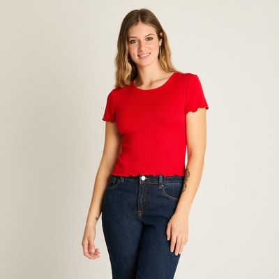 Polera Corta Roja Básica