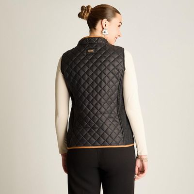 Imagen 2 del producto Parka Negro Sin Mangas Elasticidad Nula Con Forro Calce Normal Tela Plano