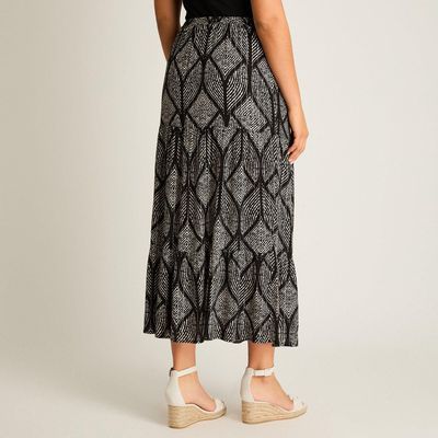 Imagen 2 del producto Falda Negro Maxi No Elasticado Calce Normal