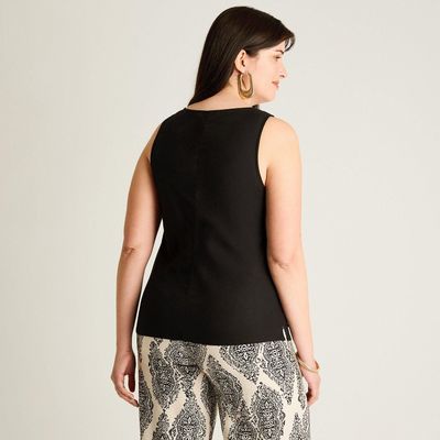 Imagen 2 del producto Blusa Negro Sin Mangas No Elasticado Sin Forro Calce Normal