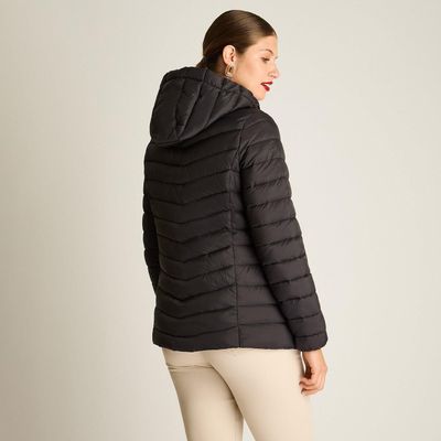 Imagen 2 del producto Parka Corta con Gorro Desmontable Diseño Quilted