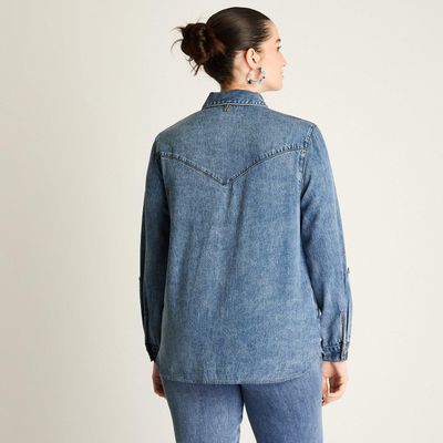 Imagen 2 del producto Chaqueta Lyocell Azul