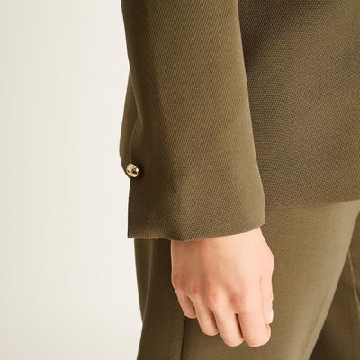 Imagen 2 del producto Blazer Verde con Forro y Puño Interior Estampado