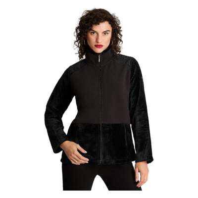 Polerón Polar Básico Negro Manga Larga