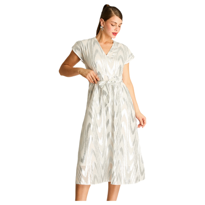 Imagen 1 del producto Vestido Midi Brillante Plata