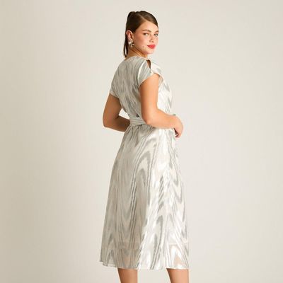 Imagen 2 del producto Vestido Midi Brillante Plata