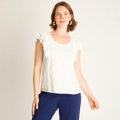Blusa Crudo con Volantes