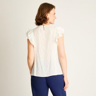 Imagen 2 del producto Blusa Crudo con Volantes