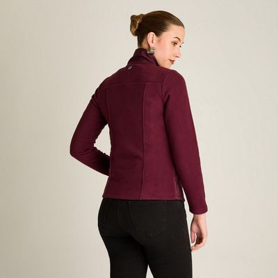 Imagen 2 del producto Poleron Polar Morado Manga Larga Elasticidad Baja Sin Forro Calce Normal Tela Punto