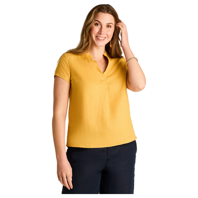 Blusa Mostaza 100% Lino