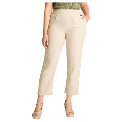 Pantalón Sport Beige Recto No Elasticado Calce Normal