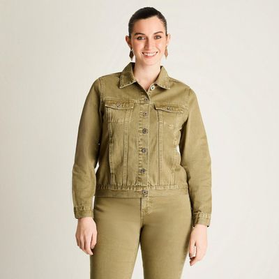 Casaca Mezclilla Verde