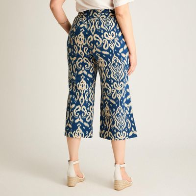 Imagen 2 del producto Pantalón Sport Azul Culotte Elasticidad Media Calce Holgado