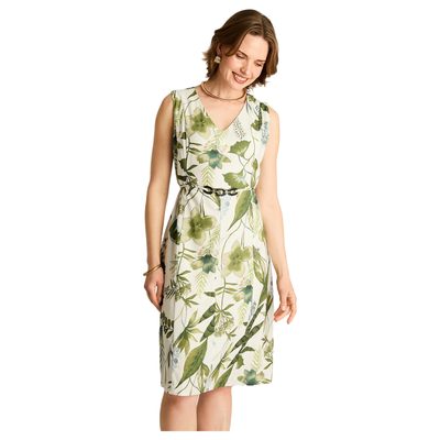 Vestido Midi Verde con Toque Natural y Fresco