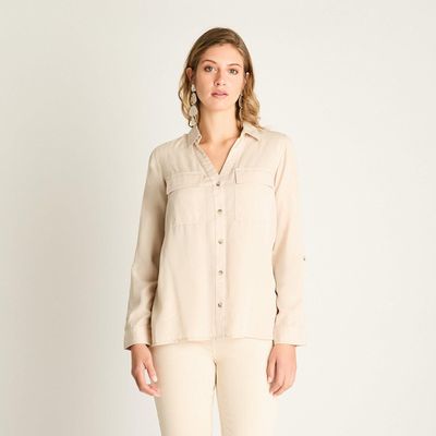 Imagen 1 del producto Blusa Beige de Lyocell