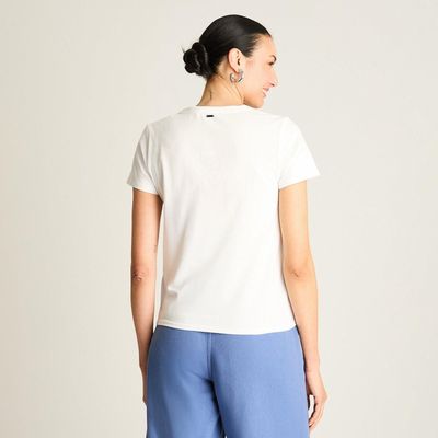 Imagen 2 del producto Polera Blanco Estampado Santorini