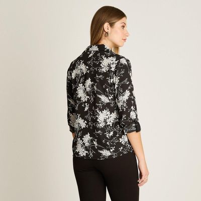 Imagen 2 del producto Blusa Camisera Georgette Estampada Básica