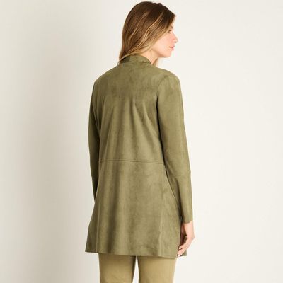 Imagen 2 del producto Tapado Verde Manga Larga Baja elasticidad Sin Forro Calce Holgado