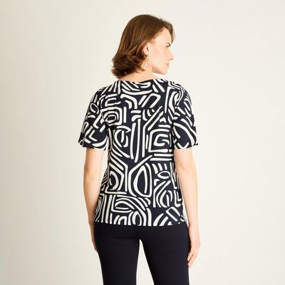 Imagen 2 del producto Polera Azul Estampada