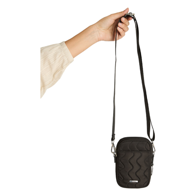 Porta Celular Con Bolsillo Frontal Negro