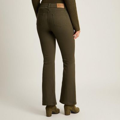 Imagen 2 del producto Jeans Verde Elasticidad Media Sin Forro Calce Normal Tela Denim