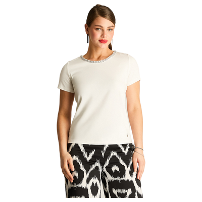 Polera Crudo Cuello Brillante