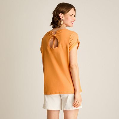 Imagen 2 del producto Polera Naranjo Manga Corta Calce Normal