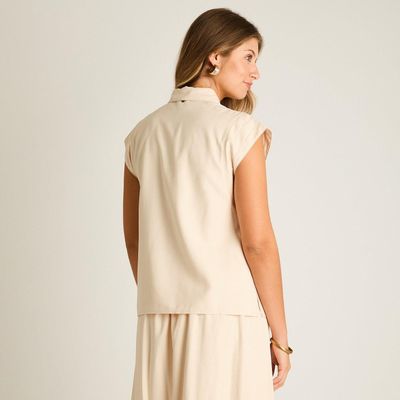 Imagen 2 del producto Blusa Arena Manga Corta No Elasticado Sin Forro Calce Normal