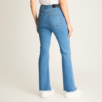 Imagen 2 del producto Jeans Azul Flare Tiro Medio