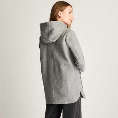 Imagen 2 del producto Abrigo Con Gorro Forrado En Piel Gris