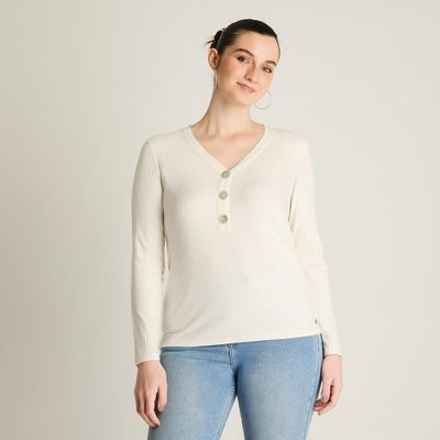 Polera Crudo Escote V