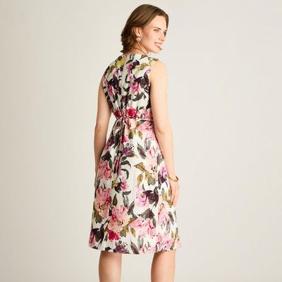 Imagen 2 del producto Vestido Midi Crudo con Estampa Floral