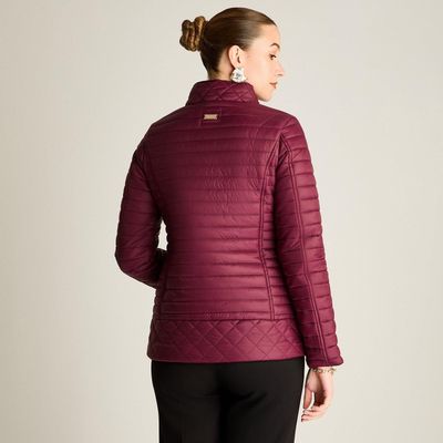 Imagen 2 del producto Parka Burdeo Manga Larga Elasticidad Nula Con Forro Calce Normal Tela Plano