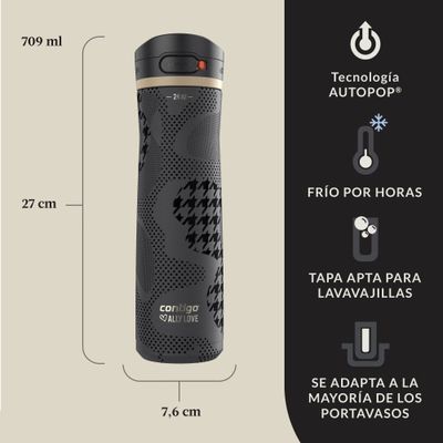 Imagen 2 del producto Botella de Agua Contigo Ally Love Jackson Chill 709 ml Negro
